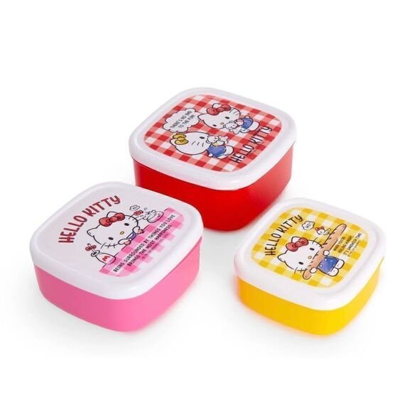 Sanrio Hello Kitty Food Storage Container Set(3) - Picture 1 of 6